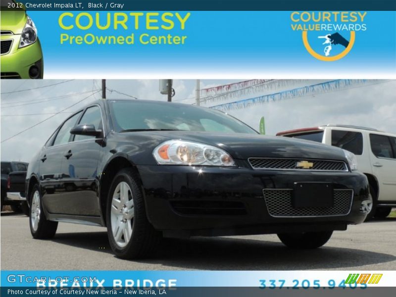 Black / Gray 2012 Chevrolet Impala LT