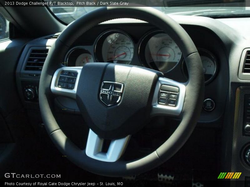 Pitch Black / Dark Slate Gray 2013 Dodge Challenger R/T Blacktop
