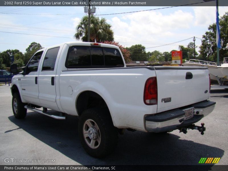 Oxford White / Medium Parchment 2002 Ford F250 Super Duty Lariat Crew Cab 4x4