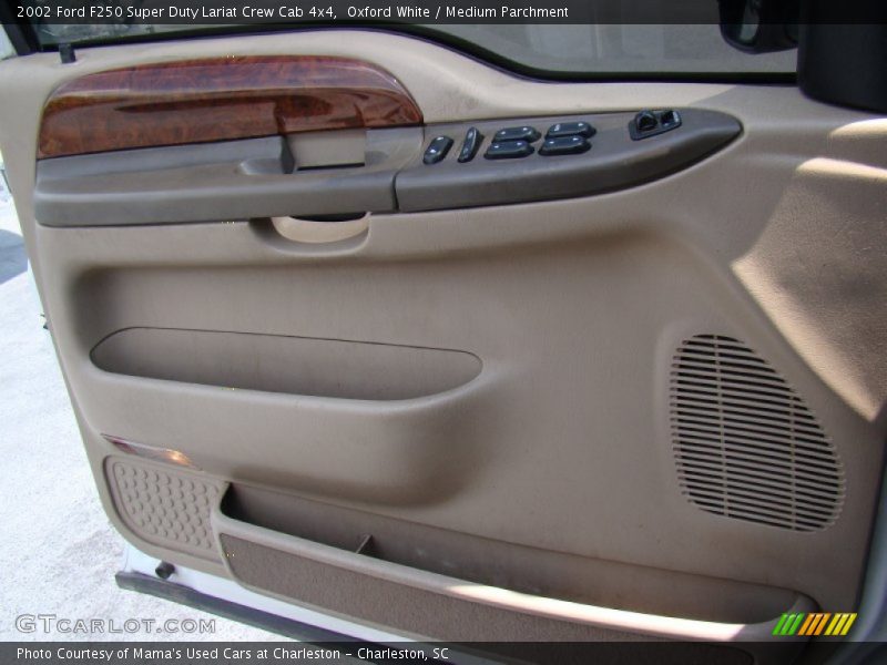 Oxford White / Medium Parchment 2002 Ford F250 Super Duty Lariat Crew Cab 4x4
