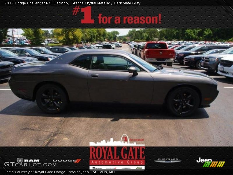 Granite Crystal Metallic / Dark Slate Gray 2013 Dodge Challenger R/T Blacktop