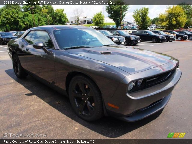 Front 3/4 View of 2013 Challenger R/T Blacktop