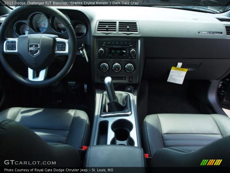 Granite Crystal Metallic / Dark Slate Gray 2013 Dodge Challenger R/T Blacktop