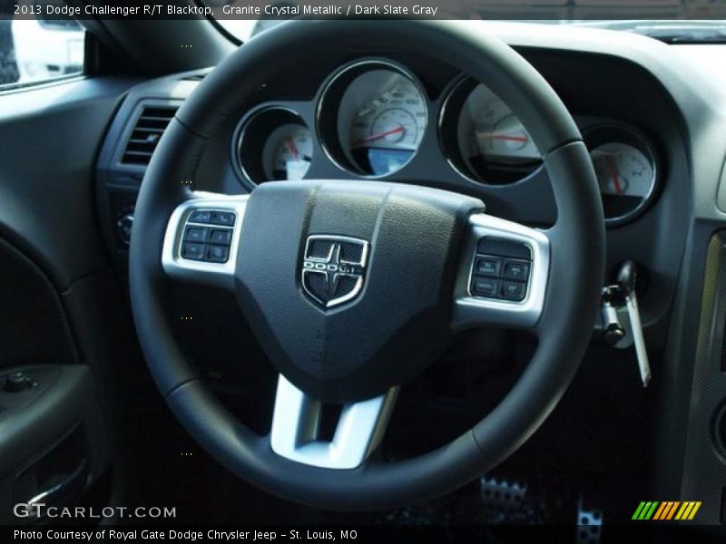 Granite Crystal Metallic / Dark Slate Gray 2013 Dodge Challenger R/T Blacktop
