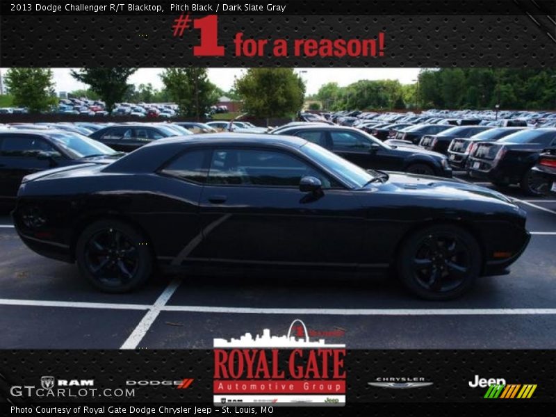 Pitch Black / Dark Slate Gray 2013 Dodge Challenger R/T Blacktop