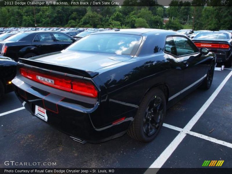 Pitch Black / Dark Slate Gray 2013 Dodge Challenger R/T Blacktop