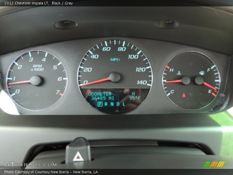 Black / Gray 2012 Chevrolet Impala LT