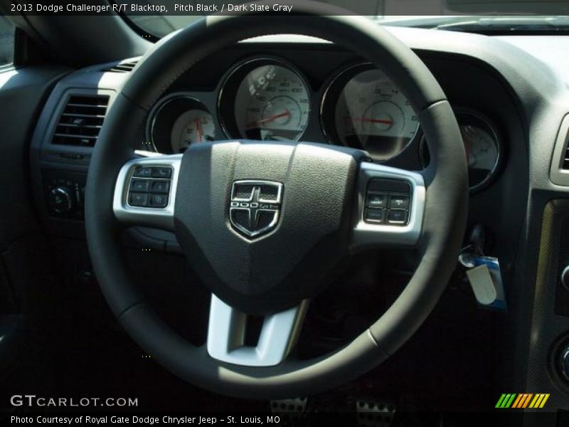 Pitch Black / Dark Slate Gray 2013 Dodge Challenger R/T Blacktop