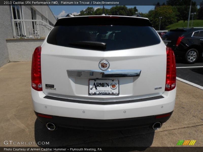 Platinum Ice Tricoat / Shale/Brownstone 2013 Cadillac SRX Performance FWD