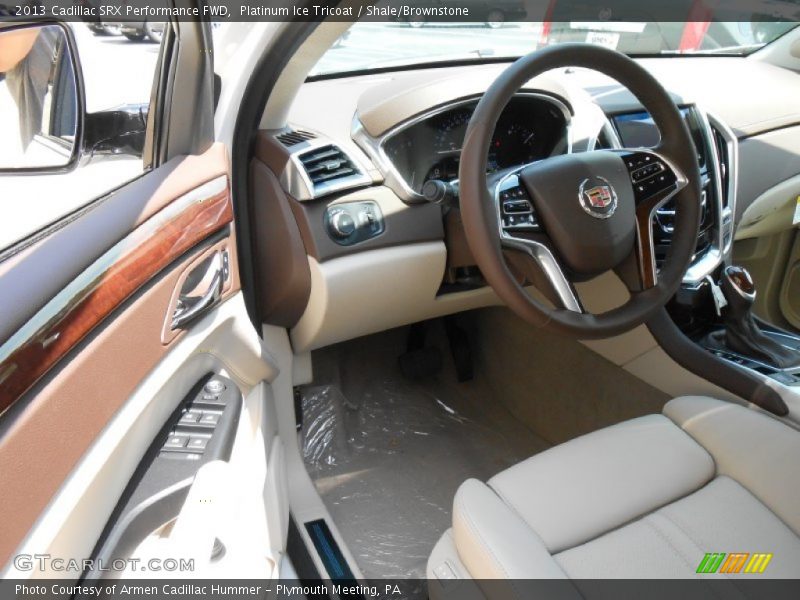 Platinum Ice Tricoat / Shale/Brownstone 2013 Cadillac SRX Performance FWD