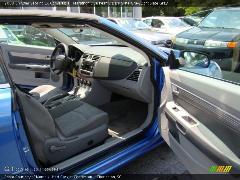 Marathon Blue Pearl / Dark Slate Gray/Light Slate Gray 2008 Chrysler Sebring LX Convertible
