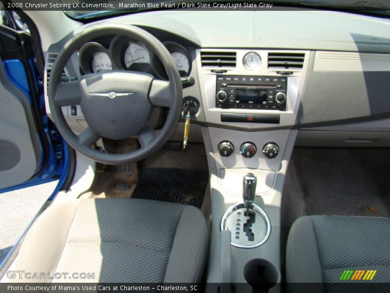 Marathon Blue Pearl / Dark Slate Gray/Light Slate Gray 2008 Chrysler Sebring LX Convertible