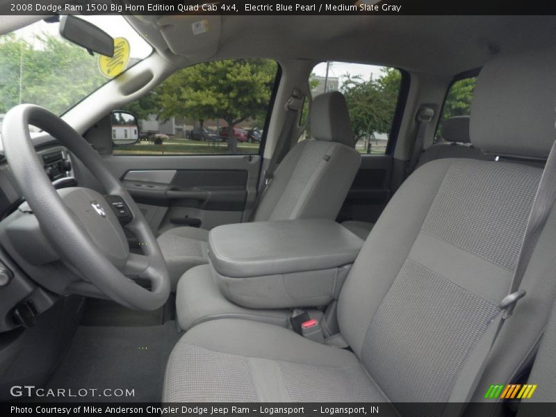 Electric Blue Pearl / Medium Slate Gray 2008 Dodge Ram 1500 Big Horn Edition Quad Cab 4x4