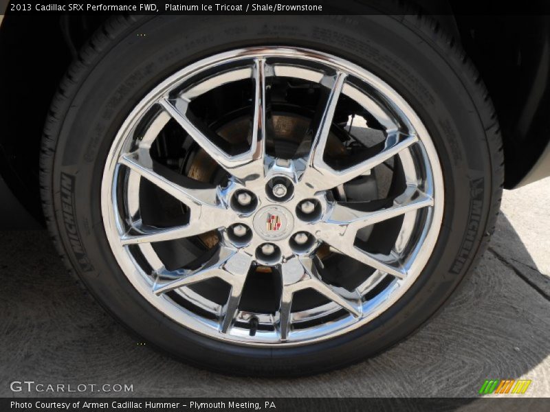 Platinum Ice Tricoat / Shale/Brownstone 2013 Cadillac SRX Performance FWD