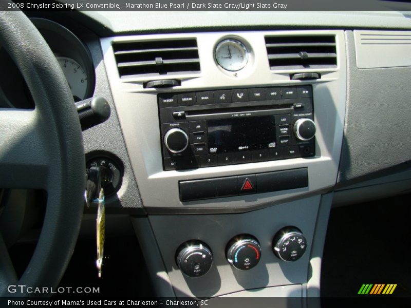 Marathon Blue Pearl / Dark Slate Gray/Light Slate Gray 2008 Chrysler Sebring LX Convertible