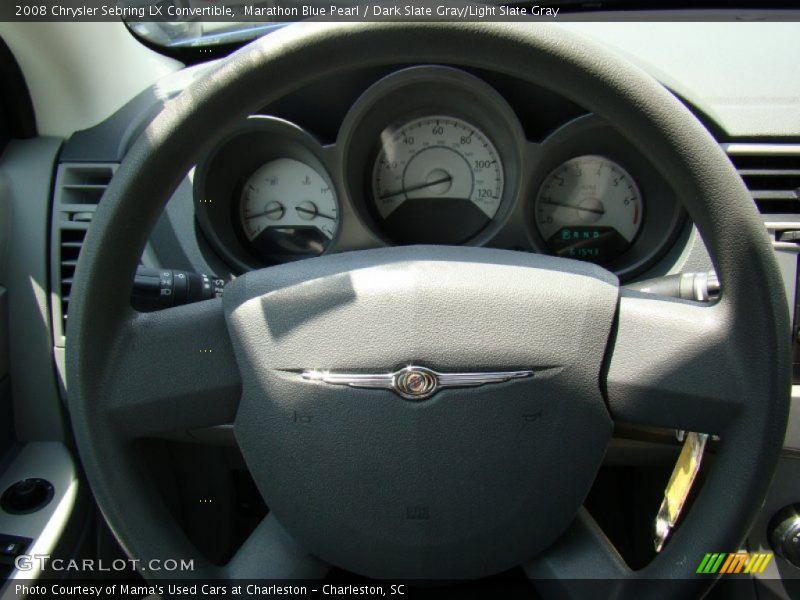 Marathon Blue Pearl / Dark Slate Gray/Light Slate Gray 2008 Chrysler Sebring LX Convertible