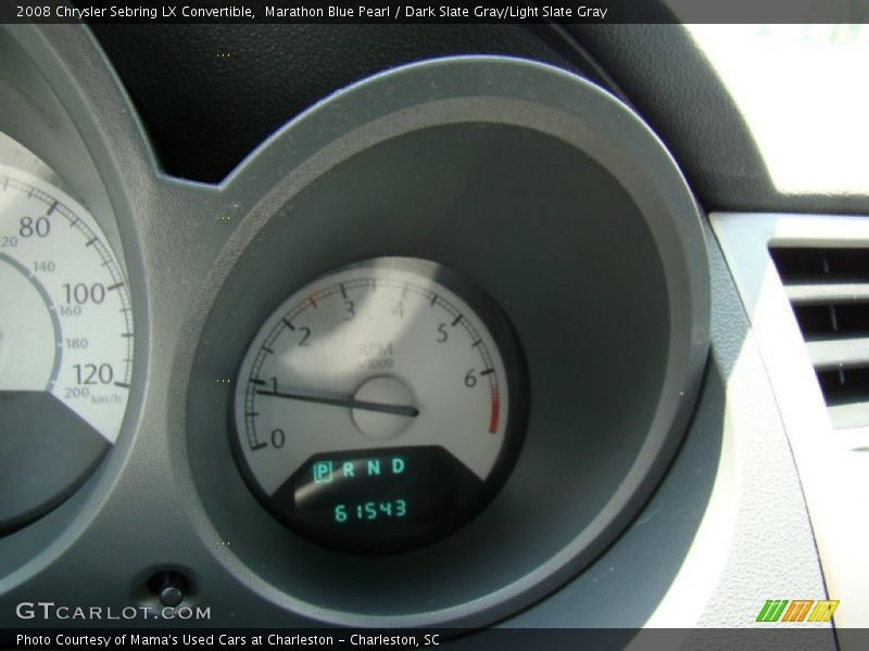 Marathon Blue Pearl / Dark Slate Gray/Light Slate Gray 2008 Chrysler Sebring LX Convertible