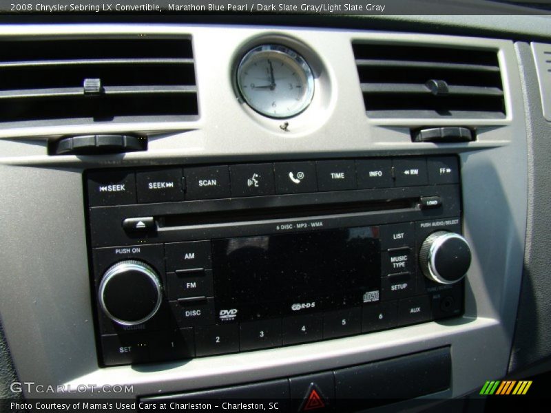 Marathon Blue Pearl / Dark Slate Gray/Light Slate Gray 2008 Chrysler Sebring LX Convertible