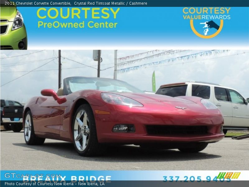 Crystal Red Tintcoat Metallic / Cashmere 2011 Chevrolet Corvette Convertible
