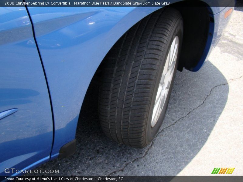 Marathon Blue Pearl / Dark Slate Gray/Light Slate Gray 2008 Chrysler Sebring LX Convertible