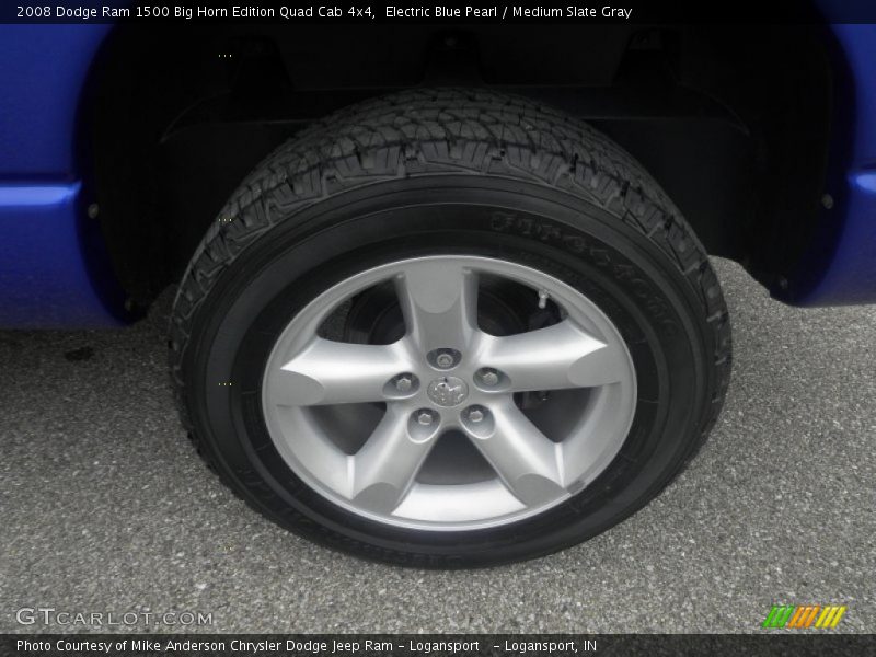 Electric Blue Pearl / Medium Slate Gray 2008 Dodge Ram 1500 Big Horn Edition Quad Cab 4x4