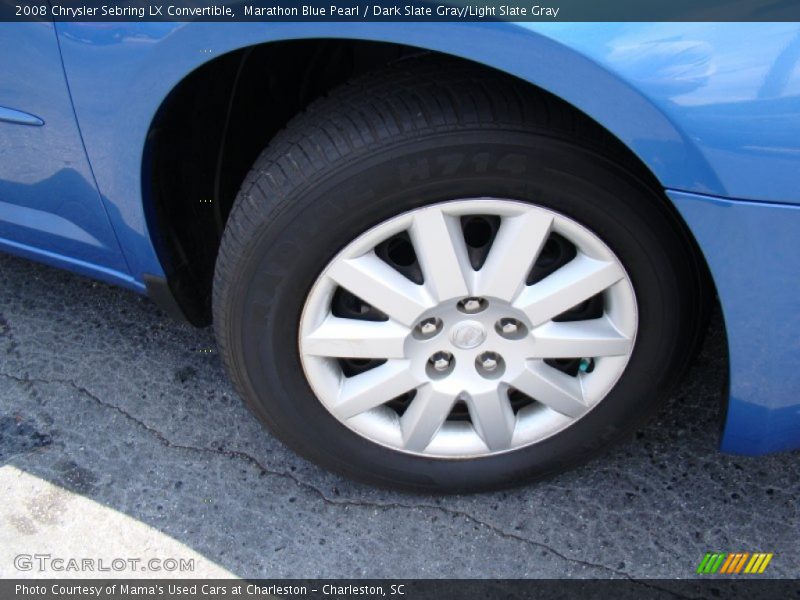 Marathon Blue Pearl / Dark Slate Gray/Light Slate Gray 2008 Chrysler Sebring LX Convertible