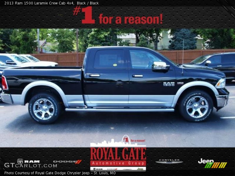 Black / Black 2013 Ram 1500 Laramie Crew Cab 4x4