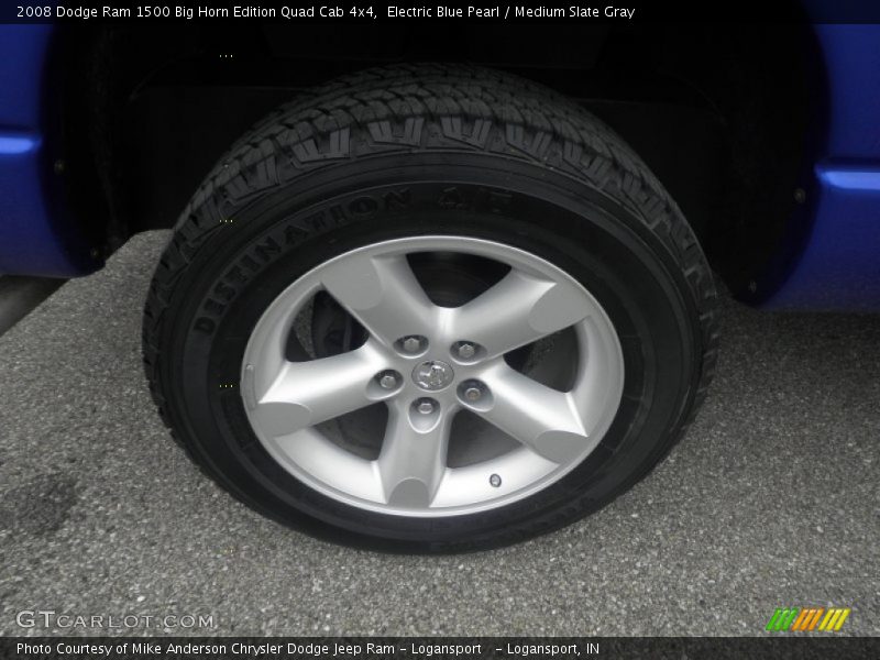 Electric Blue Pearl / Medium Slate Gray 2008 Dodge Ram 1500 Big Horn Edition Quad Cab 4x4