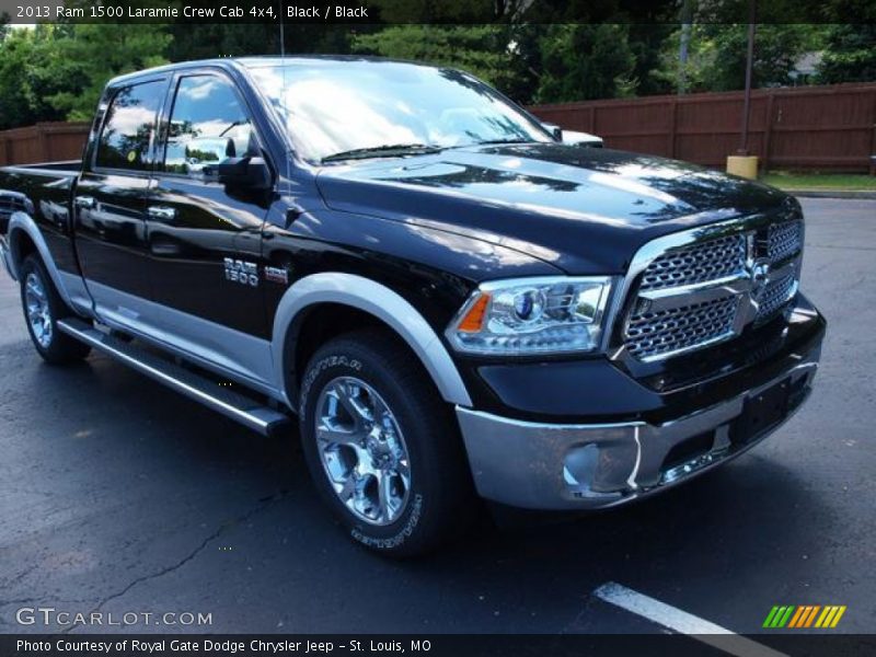 Black / Black 2013 Ram 1500 Laramie Crew Cab 4x4