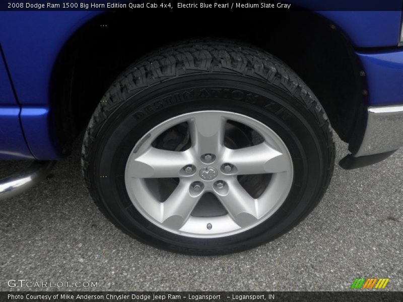 Electric Blue Pearl / Medium Slate Gray 2008 Dodge Ram 1500 Big Horn Edition Quad Cab 4x4