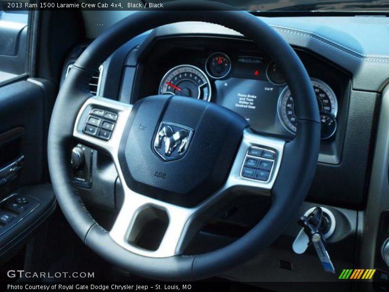 Black / Black 2013 Ram 1500 Laramie Crew Cab 4x4