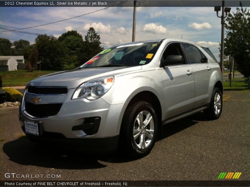 Silver Ice Metallic / Jet Black 2012 Chevrolet Equinox LS