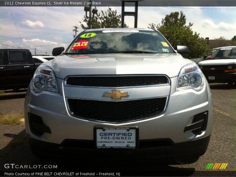 Silver Ice Metallic / Jet Black 2012 Chevrolet Equinox LS