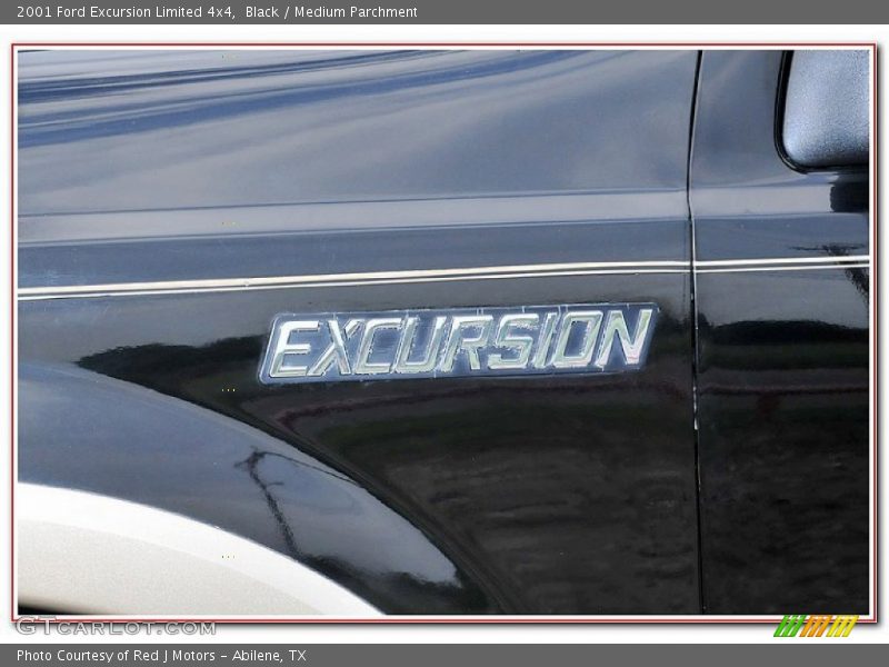 Black / Medium Parchment 2001 Ford Excursion Limited 4x4