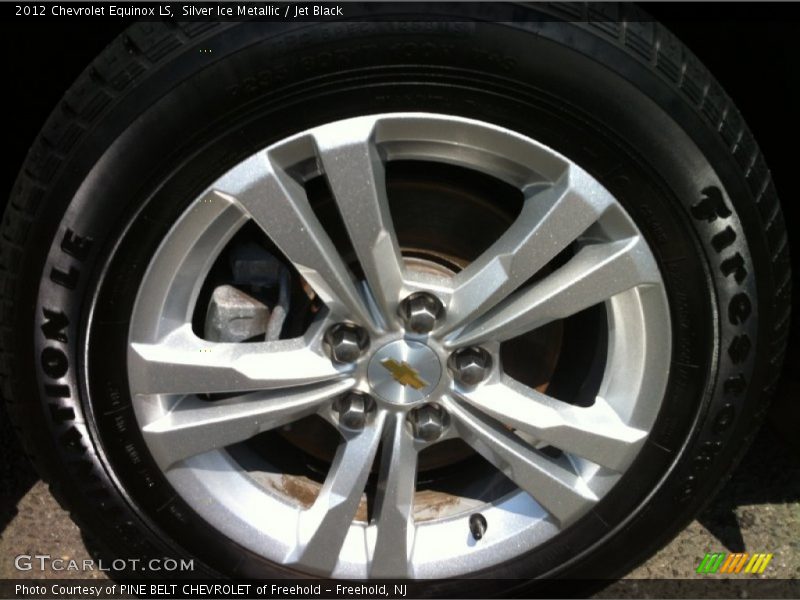 Silver Ice Metallic / Jet Black 2012 Chevrolet Equinox LS