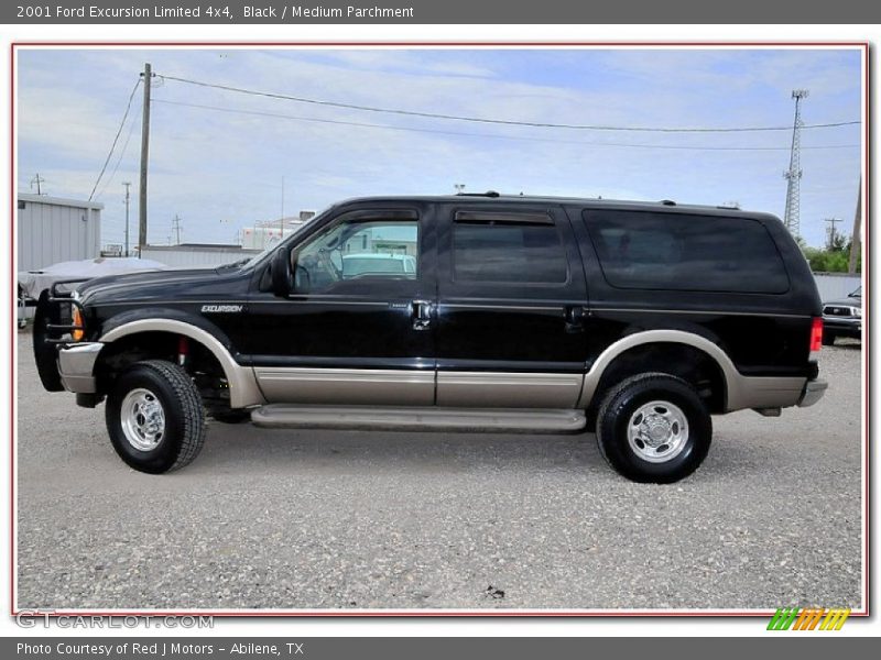 Black / Medium Parchment 2001 Ford Excursion Limited 4x4