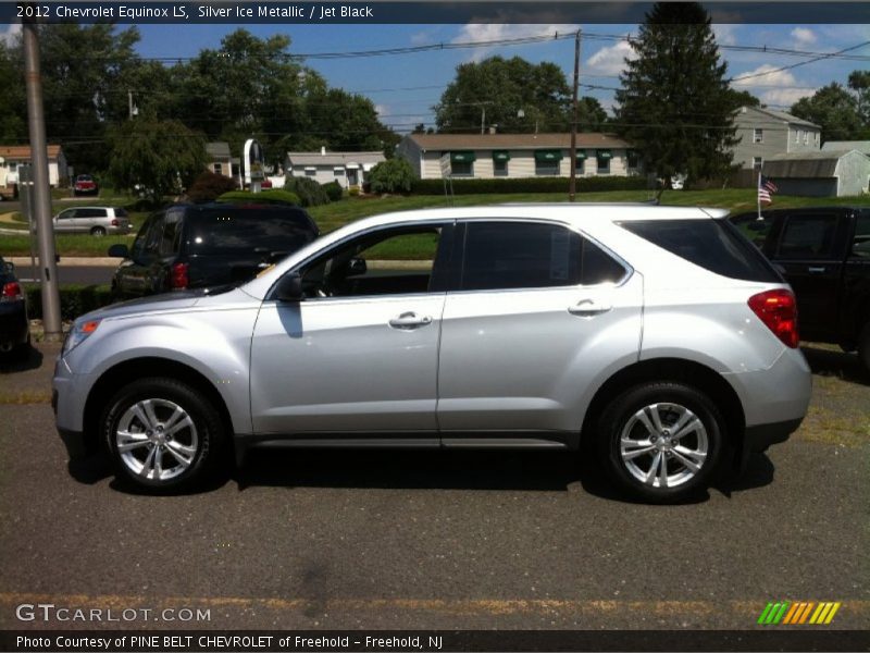 Silver Ice Metallic / Jet Black 2012 Chevrolet Equinox LS
