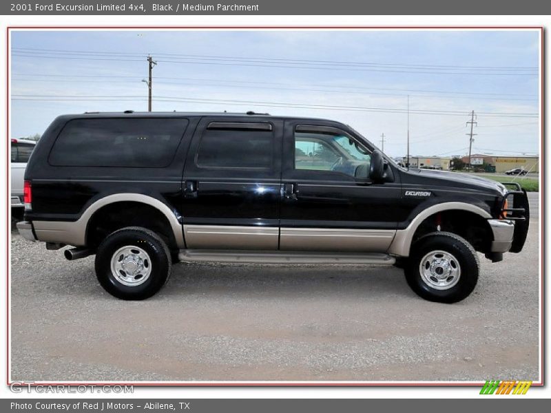 Black / Medium Parchment 2001 Ford Excursion Limited 4x4