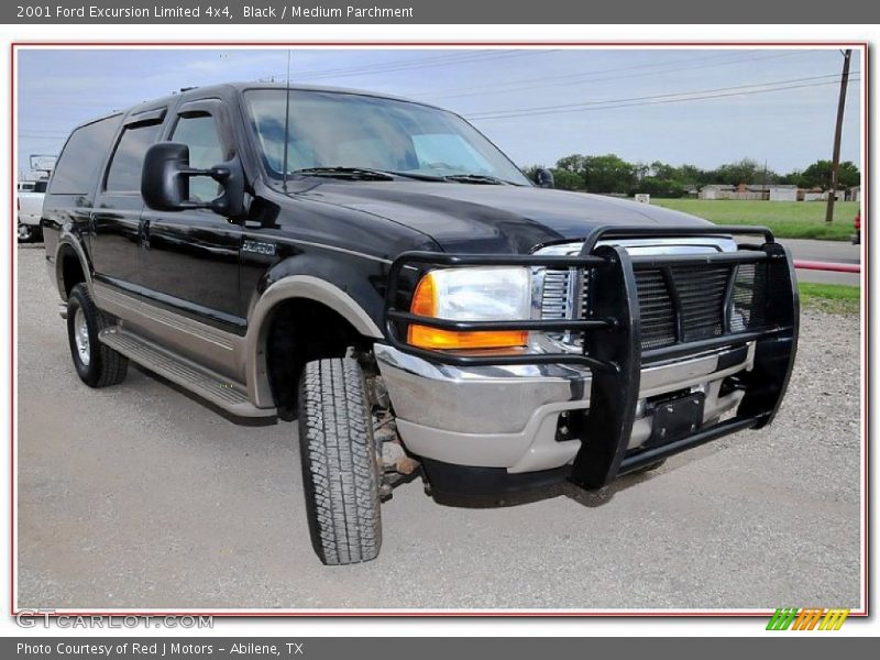 Black / Medium Parchment 2001 Ford Excursion Limited 4x4