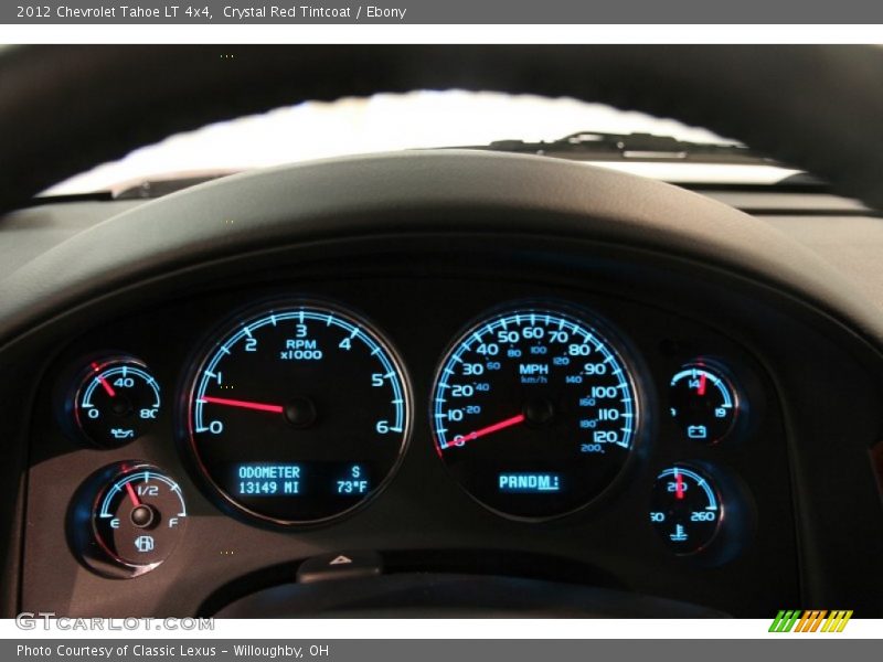 Crystal Red Tintcoat / Ebony 2012 Chevrolet Tahoe LT 4x4