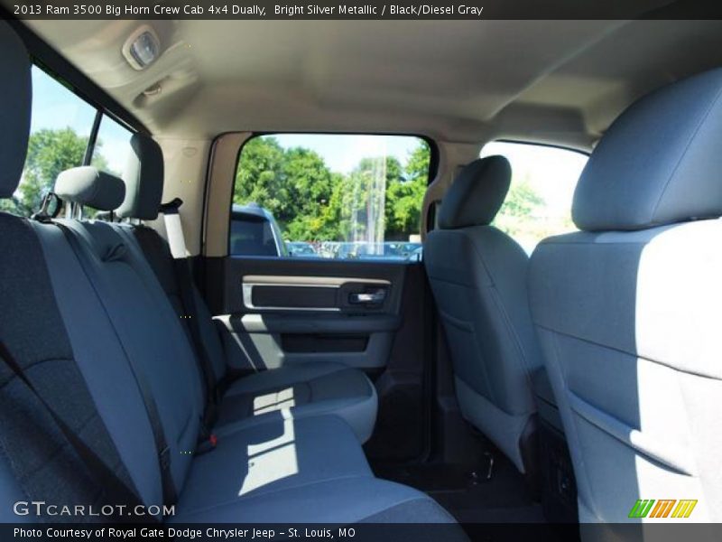 Bright Silver Metallic / Black/Diesel Gray 2013 Ram 3500 Big Horn Crew Cab 4x4 Dually