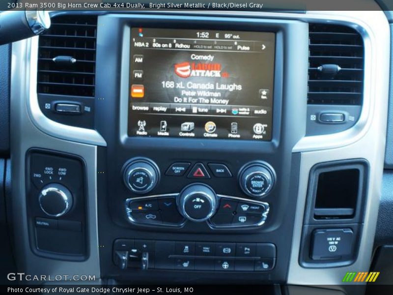 Controls of 2013 3500 Big Horn Crew Cab 4x4 Dually