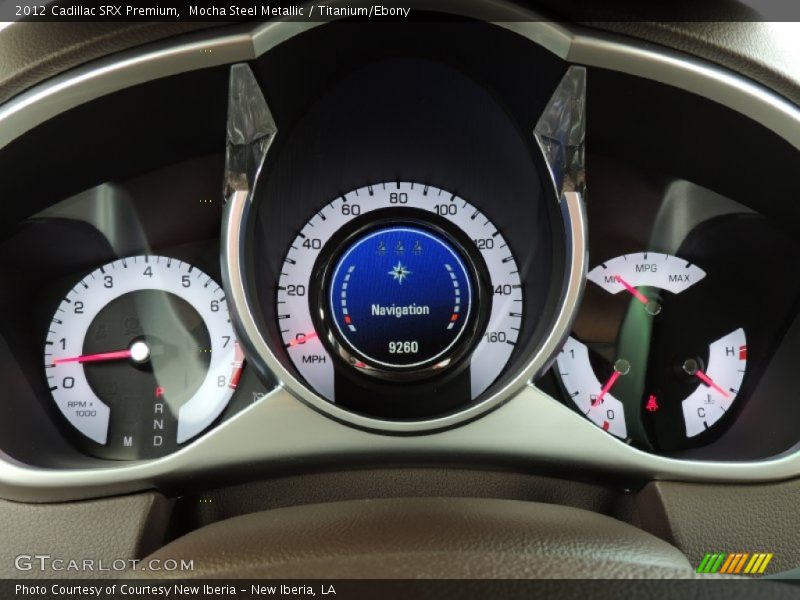 Mocha Steel Metallic / Titanium/Ebony 2012 Cadillac SRX Premium