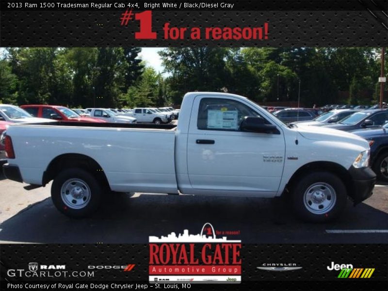 Bright White / Black/Diesel Gray 2013 Ram 1500 Tradesman Regular Cab 4x4