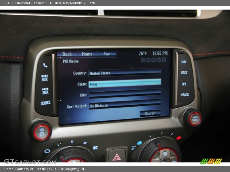 Blue Ray Metallic / Black 2013 Chevrolet Camaro ZL1
