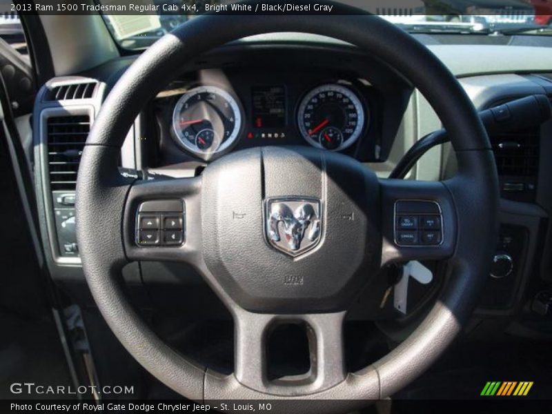 Bright White / Black/Diesel Gray 2013 Ram 1500 Tradesman Regular Cab 4x4