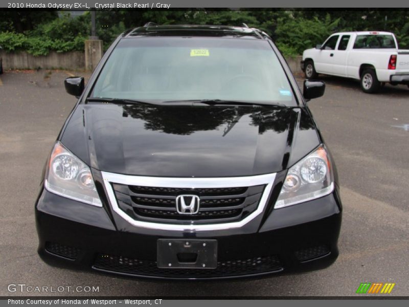 Crystal Black Pearl / Gray 2010 Honda Odyssey EX-L