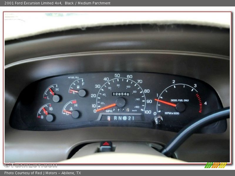 Black / Medium Parchment 2001 Ford Excursion Limited 4x4