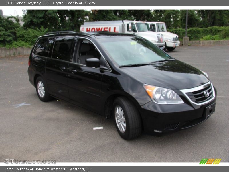 Crystal Black Pearl / Gray 2010 Honda Odyssey EX-L