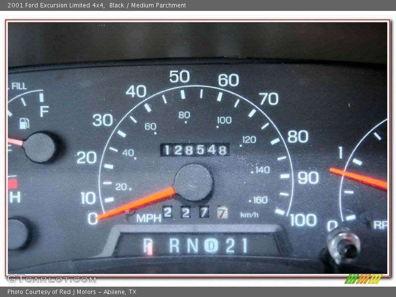 Black / Medium Parchment 2001 Ford Excursion Limited 4x4